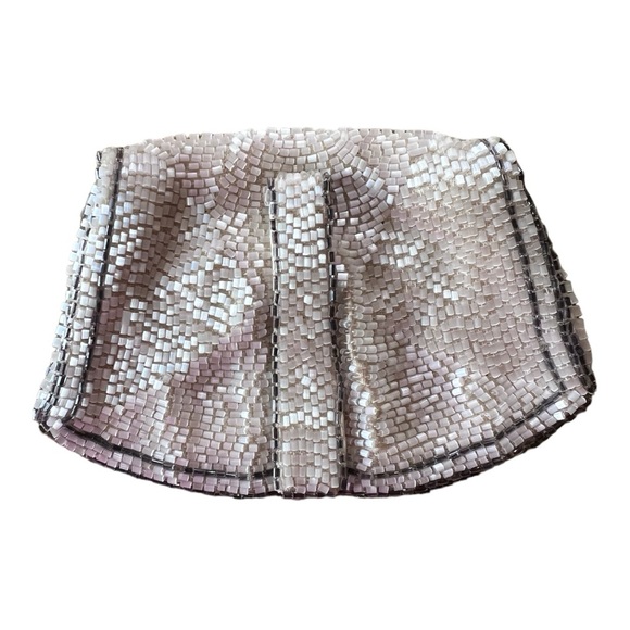 Art Deco Micro Beads Clutch Hand Made in France Vintage 1920s - Picture 2 of 6